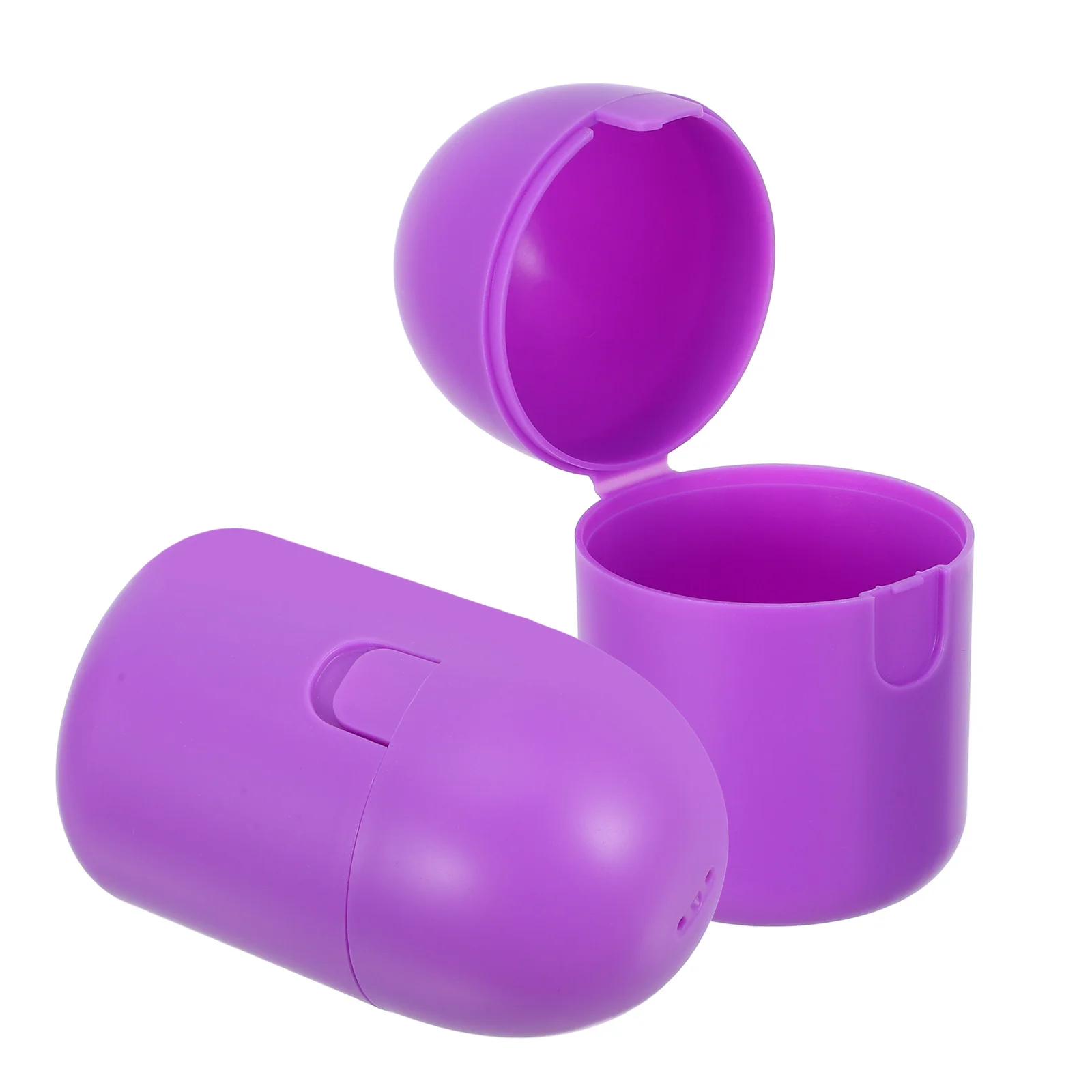 

2pcs Cup Storage Box Compact Travel Menstrual Cup Carrier Reusable Plastic Case For Women Outdoor Use Small Packing Box For