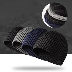 Outdoor Sports Winter Warm Knitted Pullover Beanies Windproof Hedging Caps Comforable Soft Casual Cap Hiking Cycling Hat