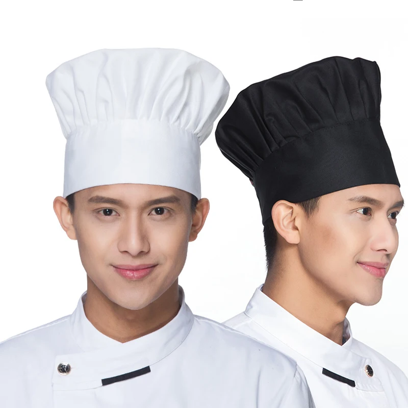 Cappelli da cucina per uomo e donna Hotel Restaurant Cook Cap cameriere Chef berretti da lavoro forniture per torte cappello a fungo