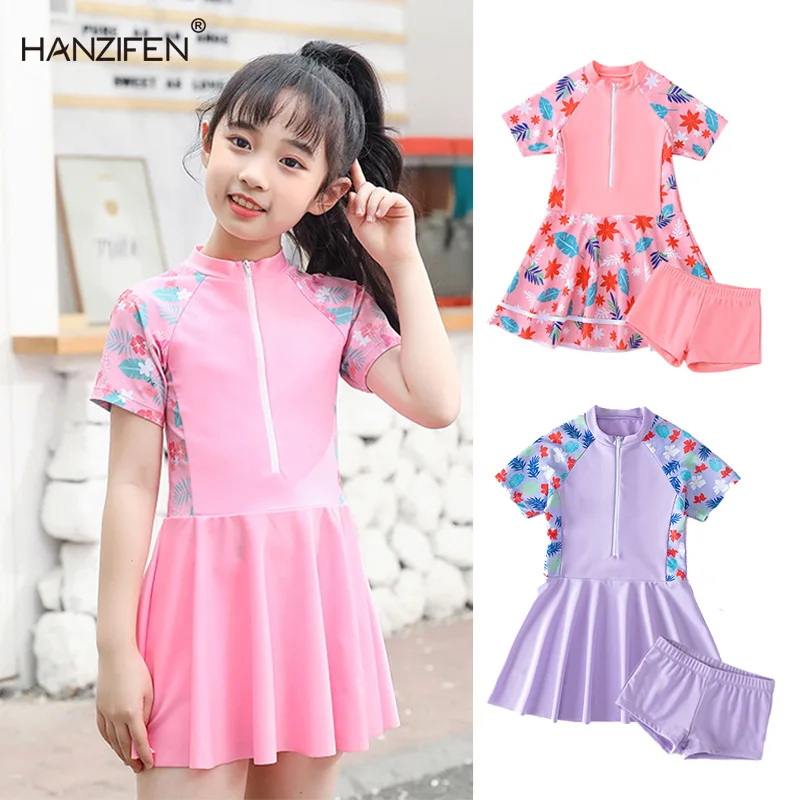 Children's Swimming Costume Girls Split Summer Girls Swimming Costume Cute Princess Small Middle And Large Children Swimwear