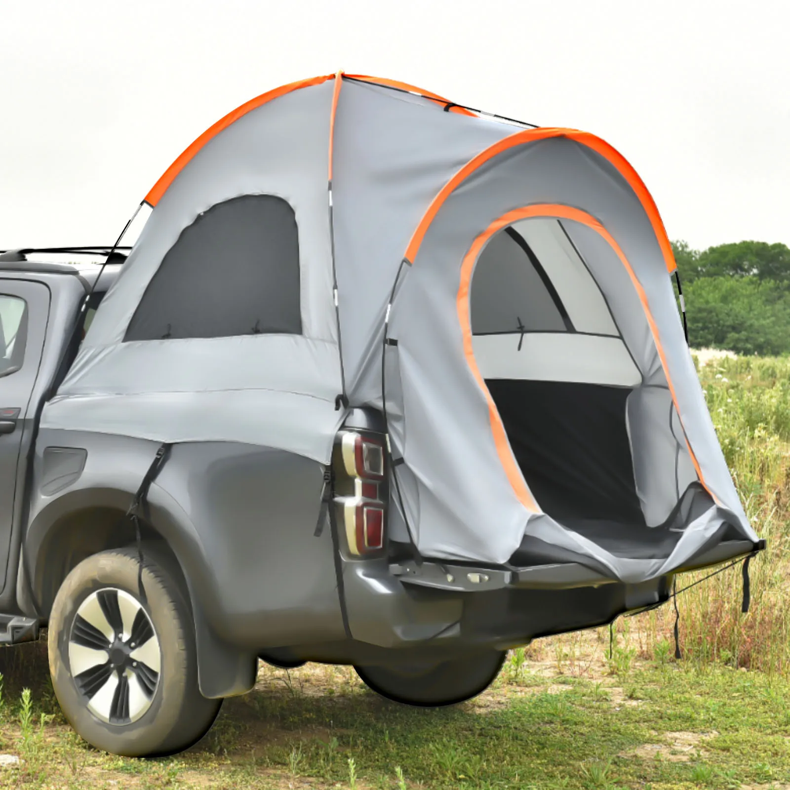 

Truck Bed Tent, Waterproof 210D Oxford Cloth Pickup Truck Tent for Camping 9.4*7.9*24.4in Bed, 2-3 Person Sleeping Truck Tent