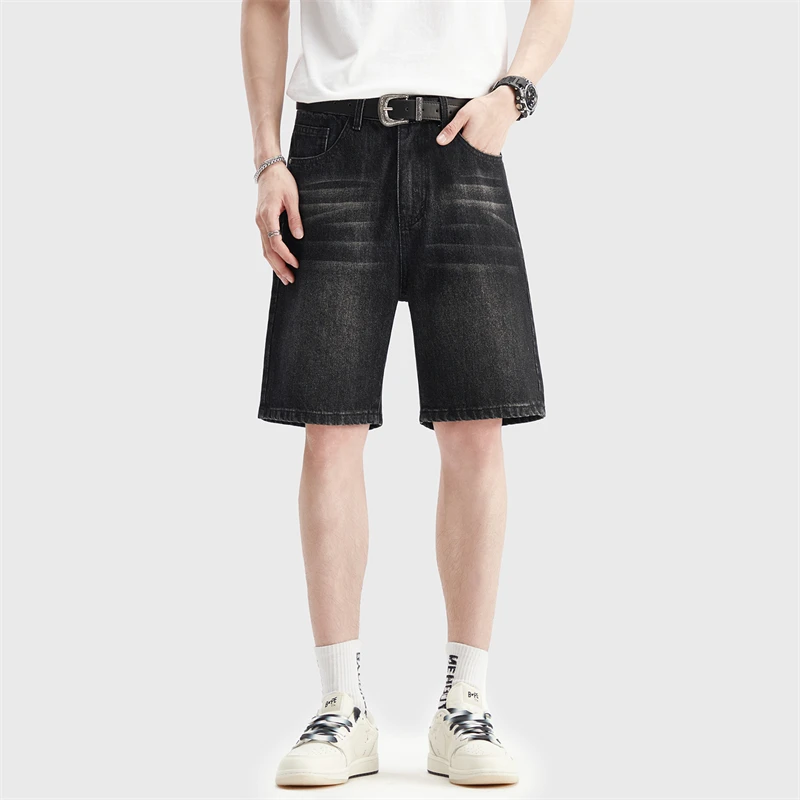 Summer Thin Black Denim Shorts - Jeans Pants Fashion Men บทวิจารณ์และราคา