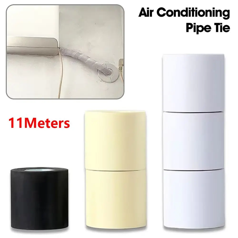1Pcs 9-11m Duct Sealing Tape 60mm PVC PVC Insulation Bandage Waterproof Sunscreen Copper Tube Bandage