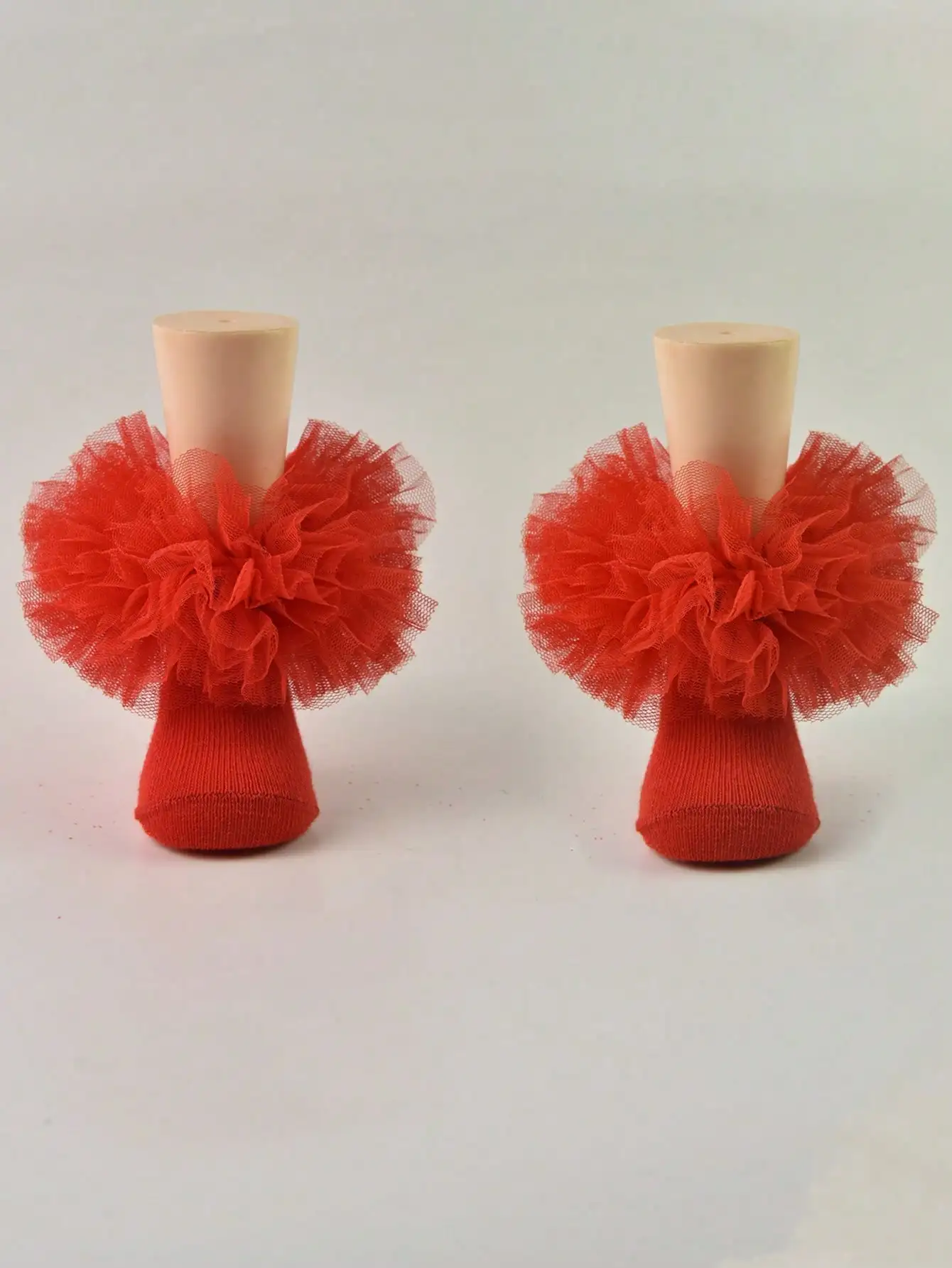 1 Pair Kids/Girl's Ruffle Trim Princess Dancer Ballet Short Socks, Infant/Toddler/Youth