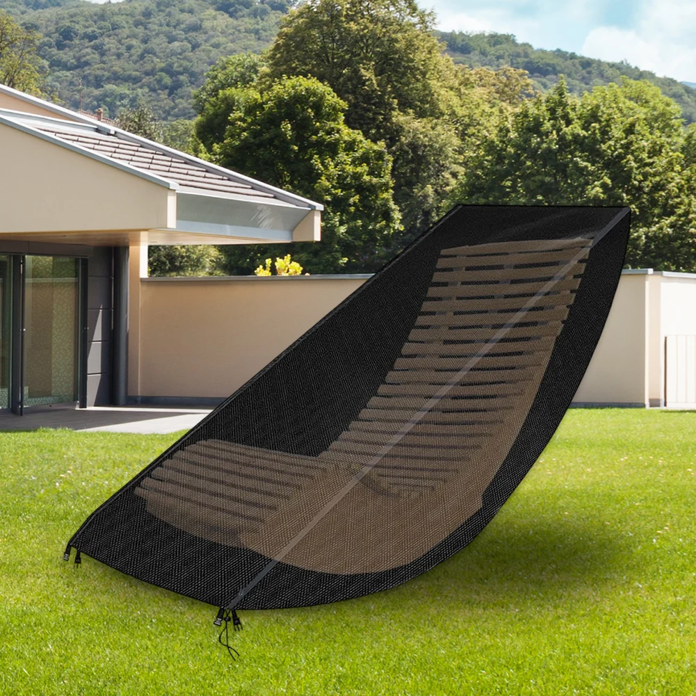 Fodera per sedia a sdraio 155 X 65 X 95 cm Fodera per lettino da giardino Fibbie regolabili Cuciture a doppia cucitura Protezione per tutte le stagioni