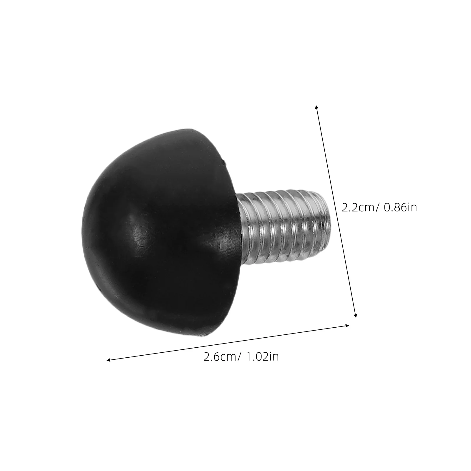 48pcs Adjustable Cabinet Feet Pad M8X15Mm Threaded Furniture Leveling Feet For Table Chair Legs Screw-In Glides Desk Leg