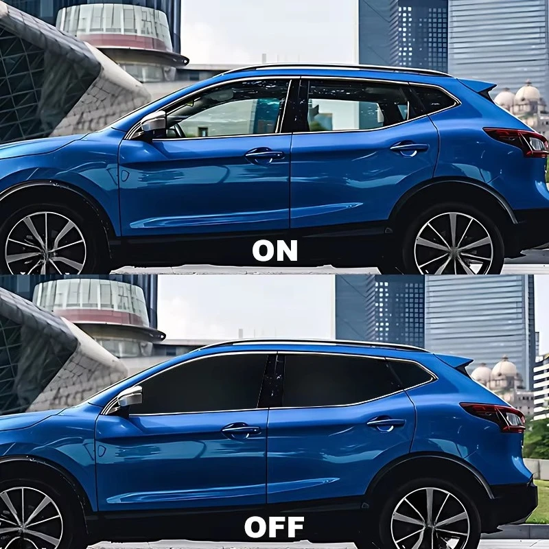 Custom High Quality Electric Smart Self-adhesive Switchable Black Smart Glass Film for Car Window Tint