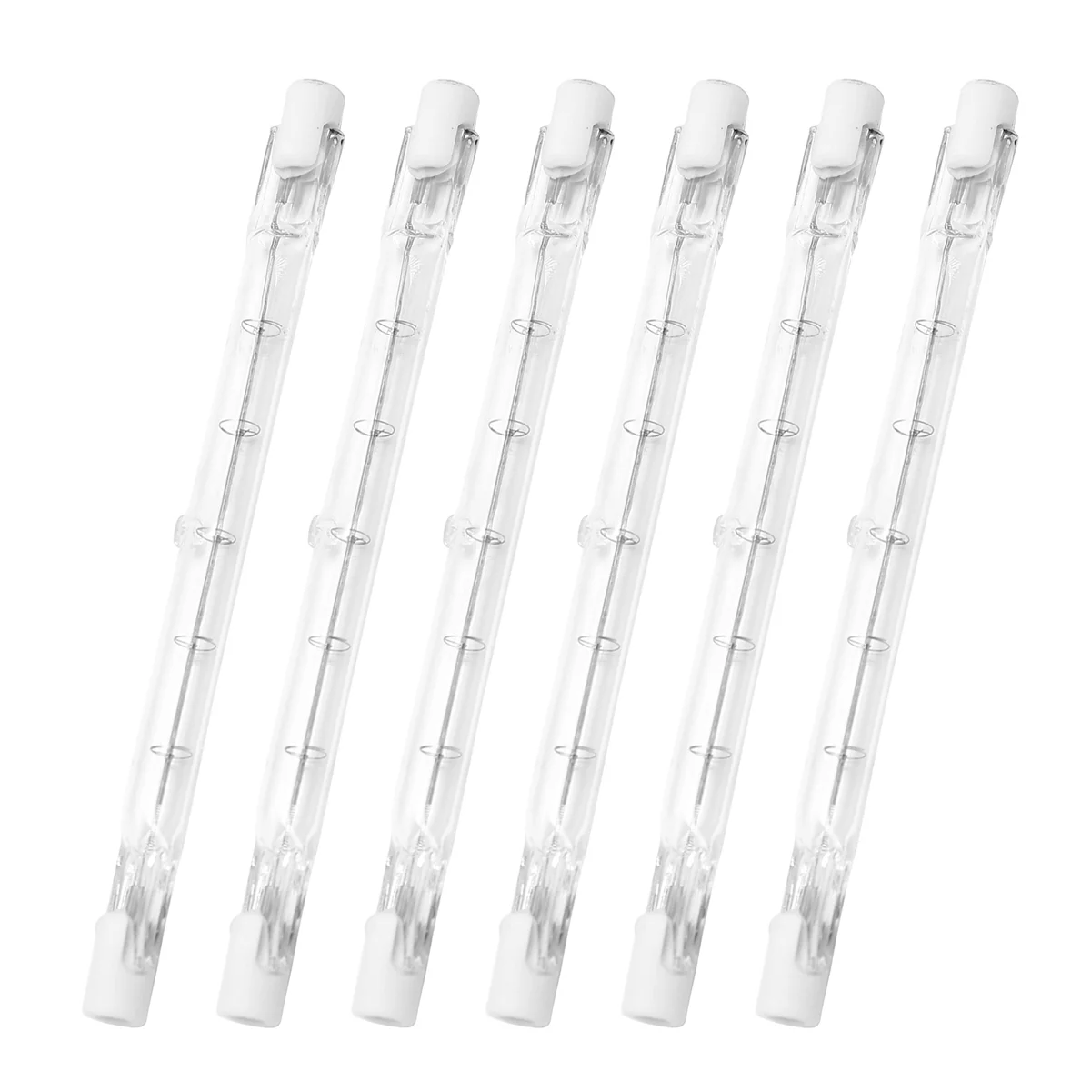 

AAAF R7S Halogen Light Bulb 118mm 200W 230V Halogen Rod R7S Halogen Bulb R7S Dimmable Halogen Rod Lamp Lights 6Pack