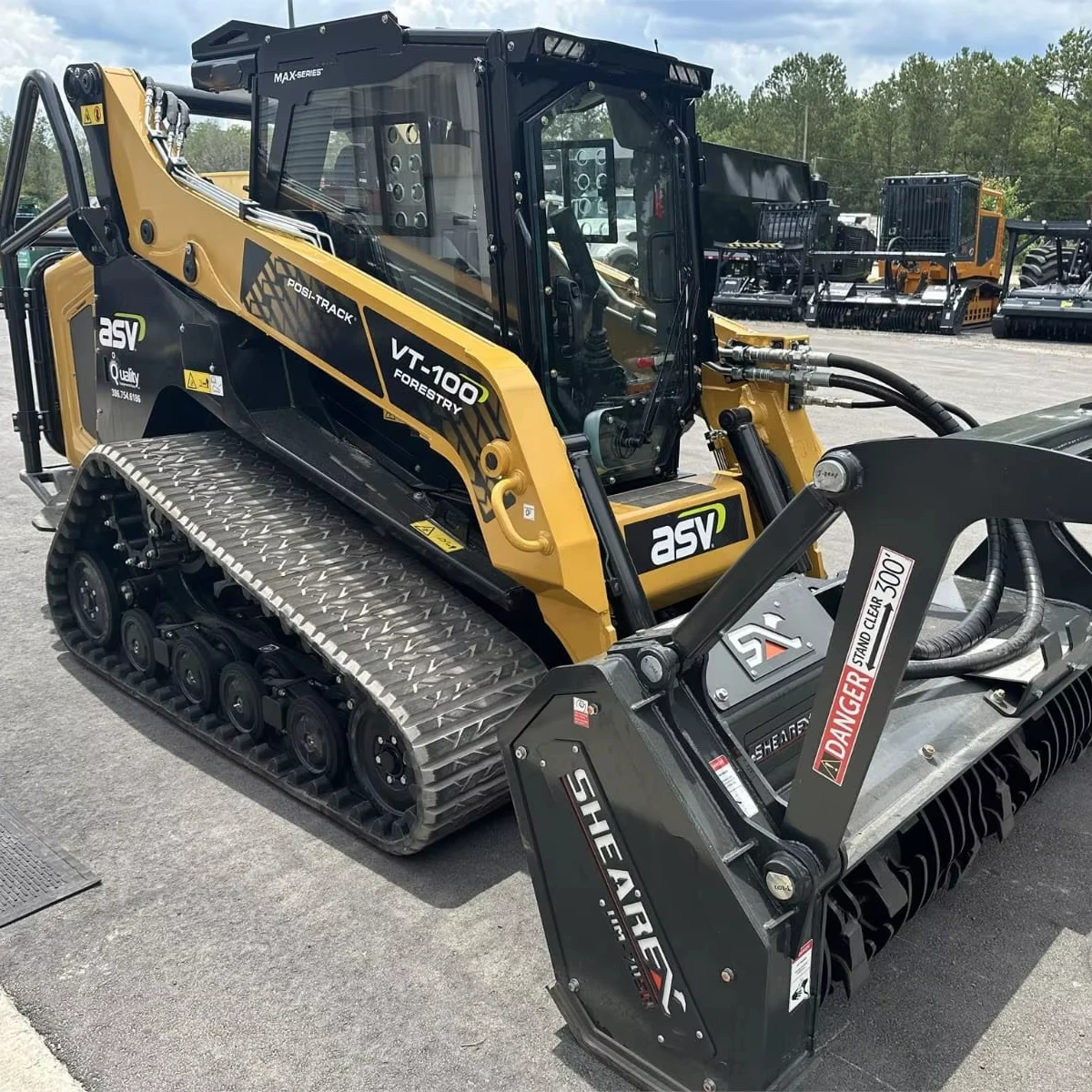 2024 Asv Posi-Track VT100 Forestry Skid Steer 103.5 with Engine Motor Pump Gear Gearbox-for Mulching