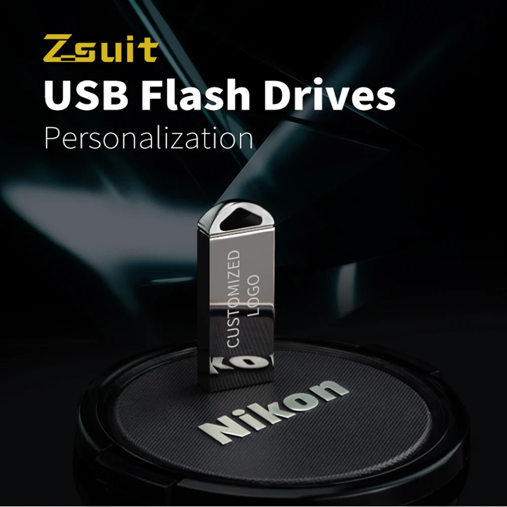 Imagem -02 - Zsuit-metal Resistente à Queda Usb Memory Stick Flash Drive Disco u Logotipo Personalizado 64gb 128gb 10 Unidades