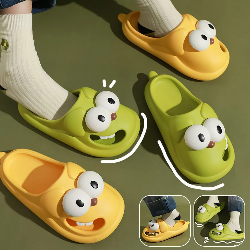 Pantofole per cani dei cartoni animati per le donne Summer Beach Cloud Big Eyes scarpe per cani Cute Kawaii Slides sandalo divertenti pantofole