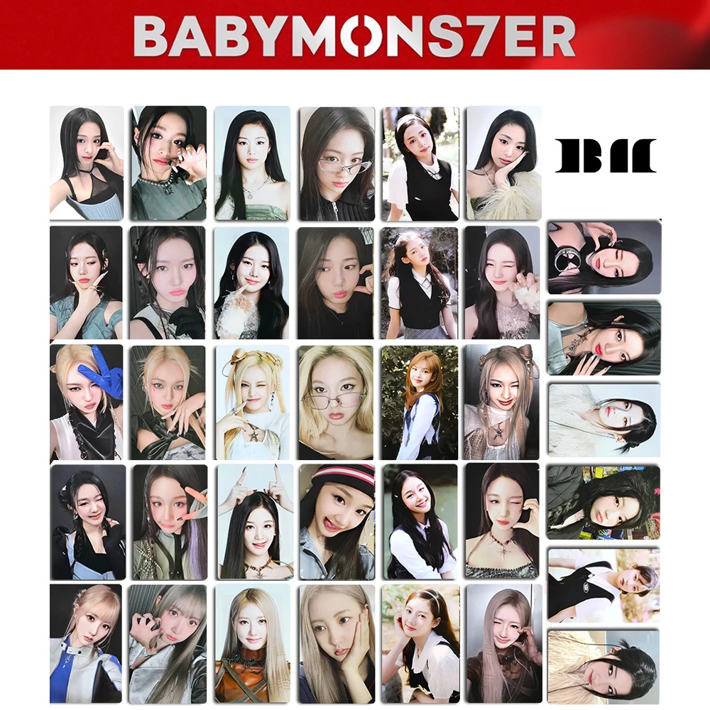 

6Pcs/Set KPOP BABYMONSTER Photocard BABYMONS7ER Album Postcard RAMI CHIQUITA AHYEON RORA ASA RUKA Two-Sided Lomo Card Fans Gift