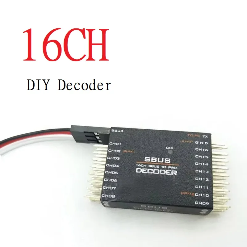 

1 шт. DIY декодер SBUS в PWM/PPM декодер 16-канальный преобразователь приемник преобразователь сигнала для Futaba Frsky Orange