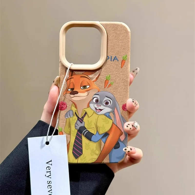New For Zootopia 2 Phone Case Cute Cartoon iPhone 17 Pro Max Plus Case Couple Set Kawaii Christmas Gift