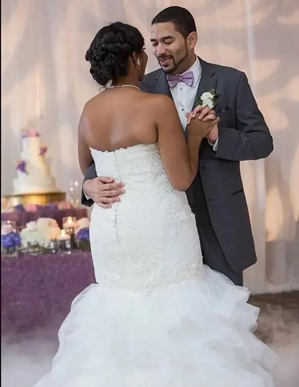 Wedding Dresses White Bridal Gowns Ivory Formal Mermaid Trumpet Sweep  Applique Tulle Zipper Lace  Plus Size Custom Sleeveless