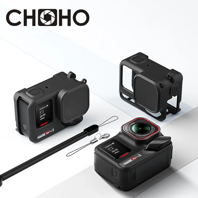 Do aparatu insta 360 Ace Pro2 Akcesoria Gumowe etui Silikonowy żel krzemionkowy Osłona obiektywu Osłona obiektywu Miękka osłona aparatu Insta360 ace-pro 2