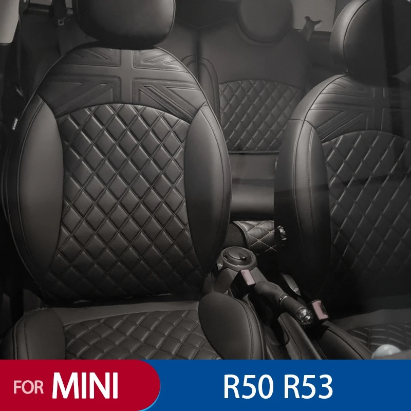 

R50 R52 R53 Full Set Front Rear Car Seat Cover Cushion For MINI COOPER JCW One S Customized Union Jack Pad Interiors Accessories