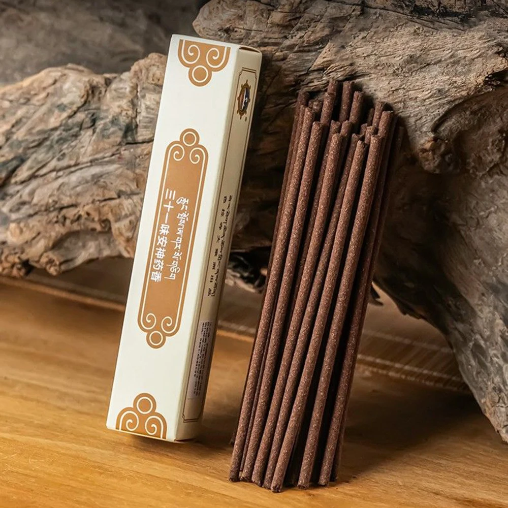 Tibetan Sera 31-Ingredient Soothing Herbal Incense, Indoor Nighttime Incense for Bedtime, All-Natural Botanical Tibetan Incense
