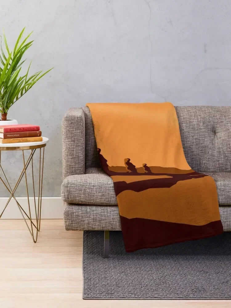 Vulcan Travel Poster Throw Blanket warm for winter blankets ands Decorative Sofa Blankets