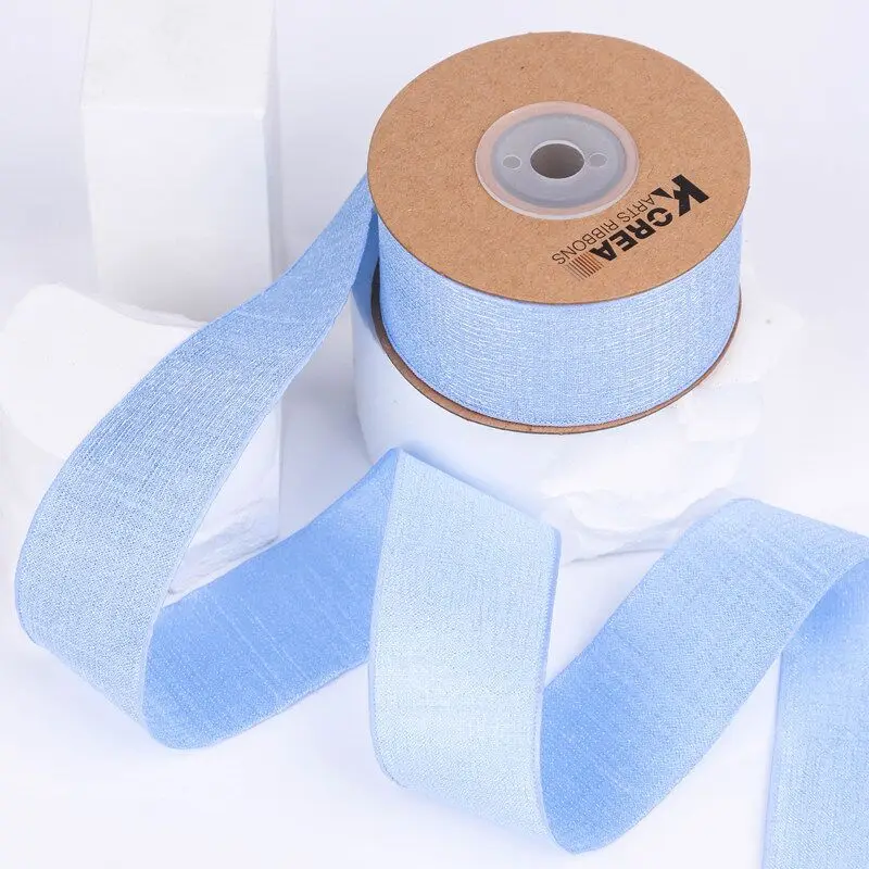 9 Yards 25MM/40MM Bright Silk Stripe Chiffon Ribbon DIY Handmade Material Headwear Hair Bows Gift Wrapping Clothing Accessories