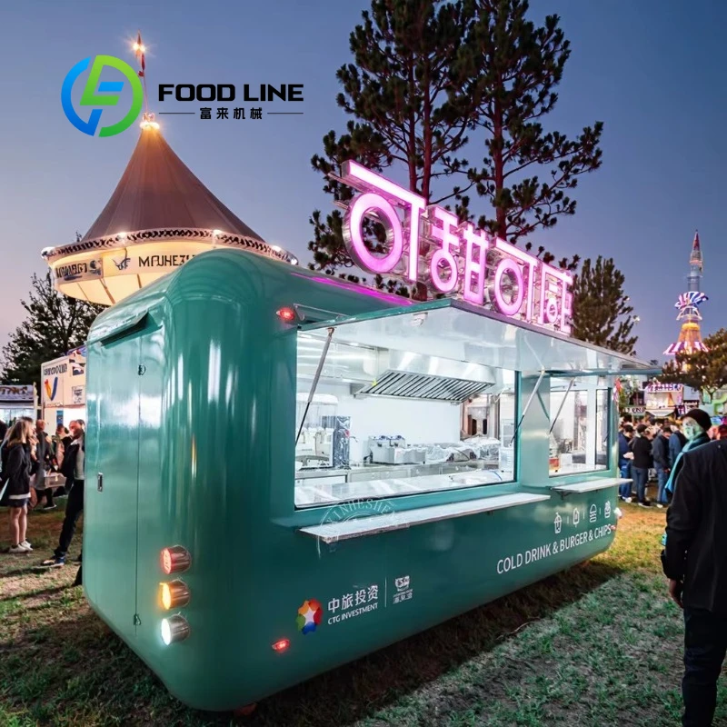 

Custom Built Coffee Food Cart Tailored Business Solution Fast Food Drink Trailer Ice Cream Mobile Kitchen