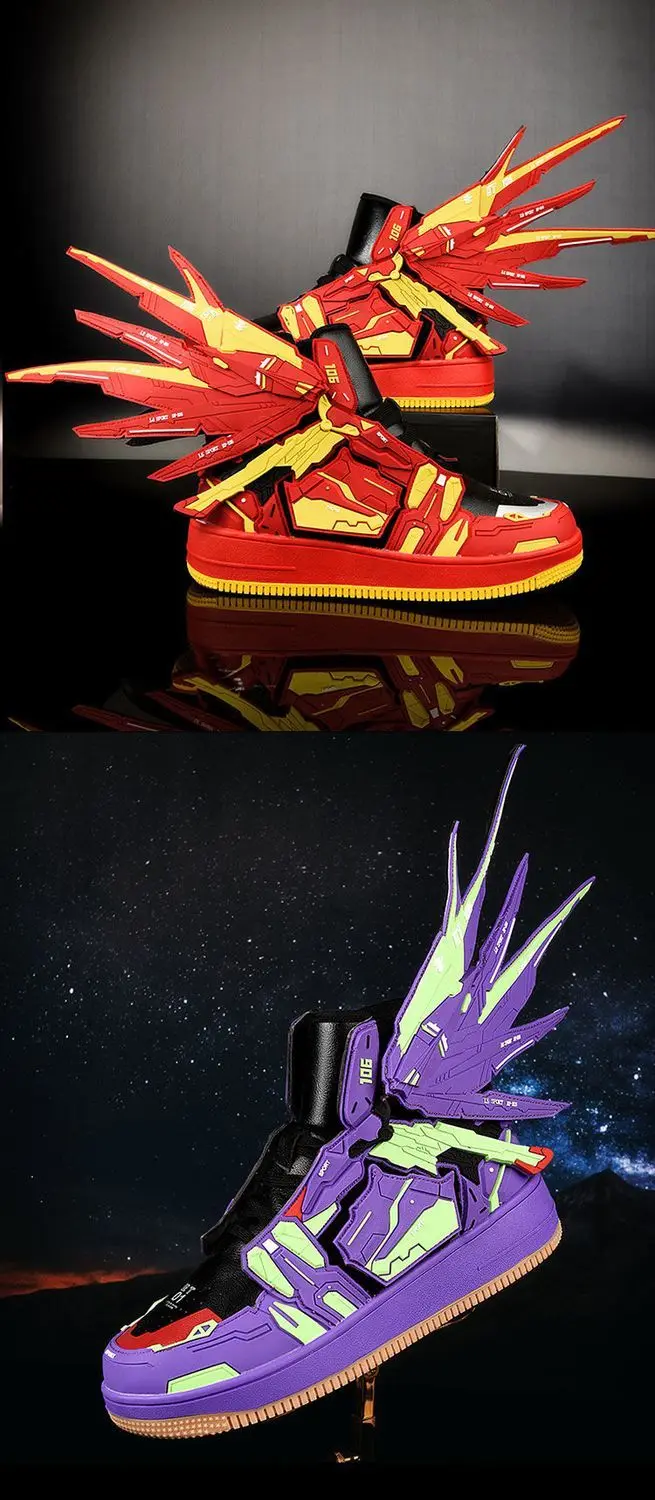 Bandai Evangelion EVA-01 TEST TYPE Anime High-Top Anti-Rutsch-Sneaker 3D dreidimensionale Verformung Mecha Anti-Rutsch-Schuhe Geschenk – Detail 22