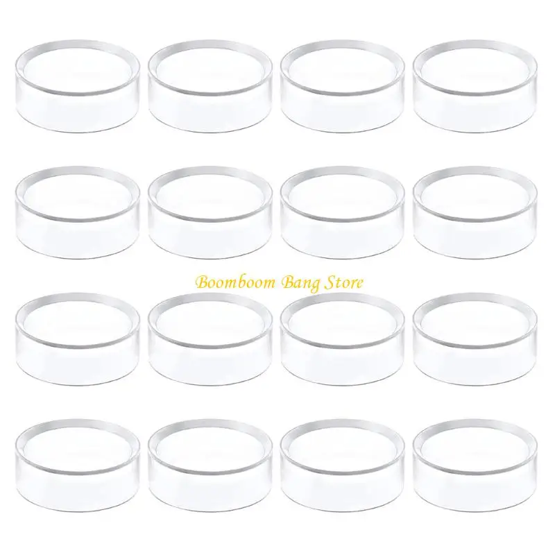 

270c 16pcs Display Stand Clear Маленькие круглые бейсбольные кольца подставки для пластиковой сферы держателя сферы