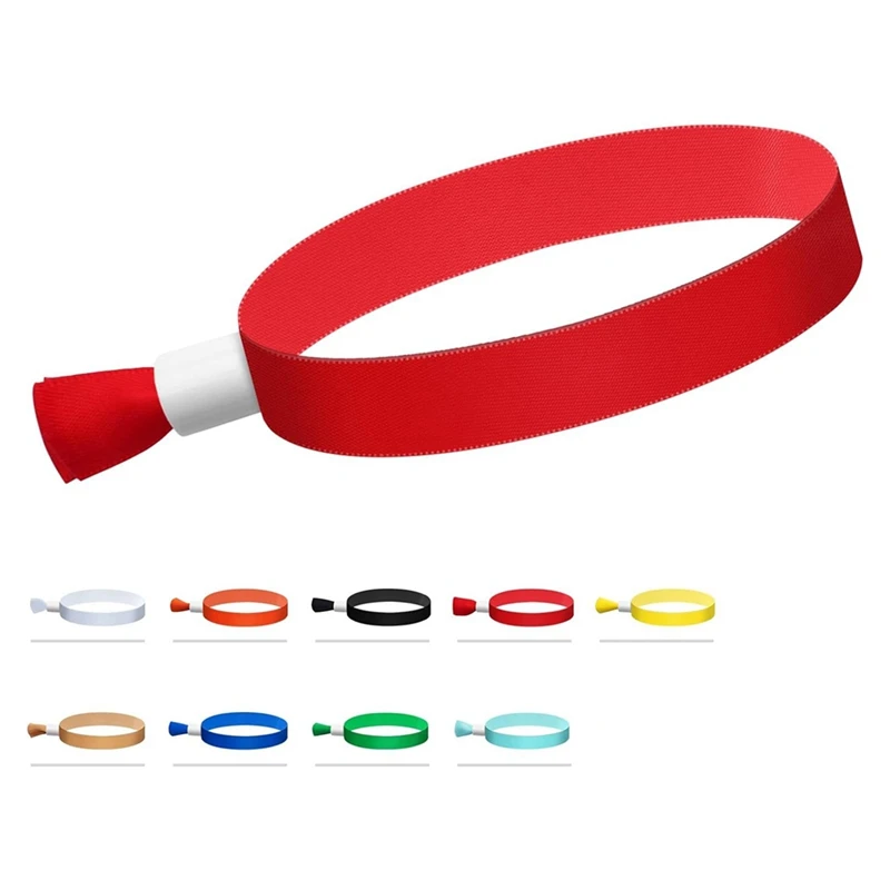 

100 Pcs Cloth Event Wristbands, Colored Wrist Bands For Events, For Lightweight Concert Wrist Strap