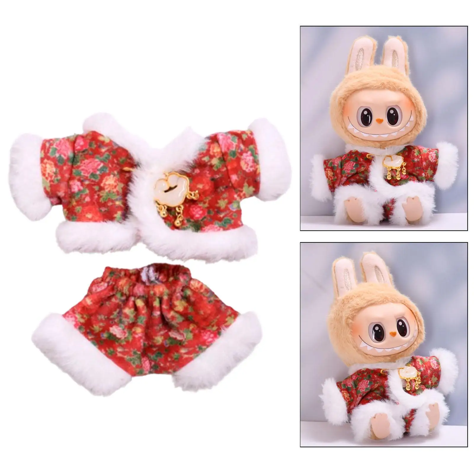 

15cm-17cm Plush Doll Clothes,Cute Stuffed Animals Clothes, Photo Props Doll Outfits, Doll Costume for Doll Accessories