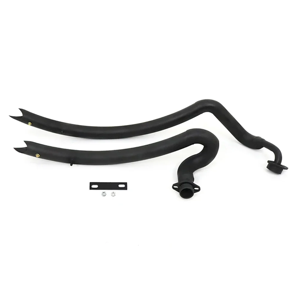Voor Yamaha V Star 1100 Dragstar Xvs1100 All Years Motorcycle Slash Cut Uitlaatsysteem Pijp Dempergeluiddempers Met Schotten Chroom