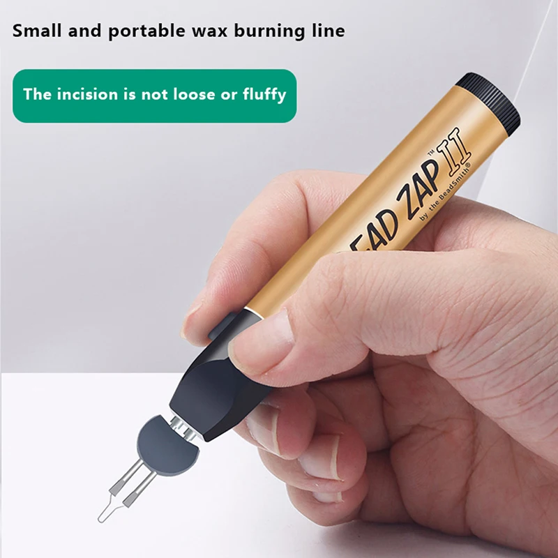 1Pc Burning Line Pen for Burner Battery Operated Trim Burn and Melt Thread Electric Soldering Iron Fast Welding Crayon