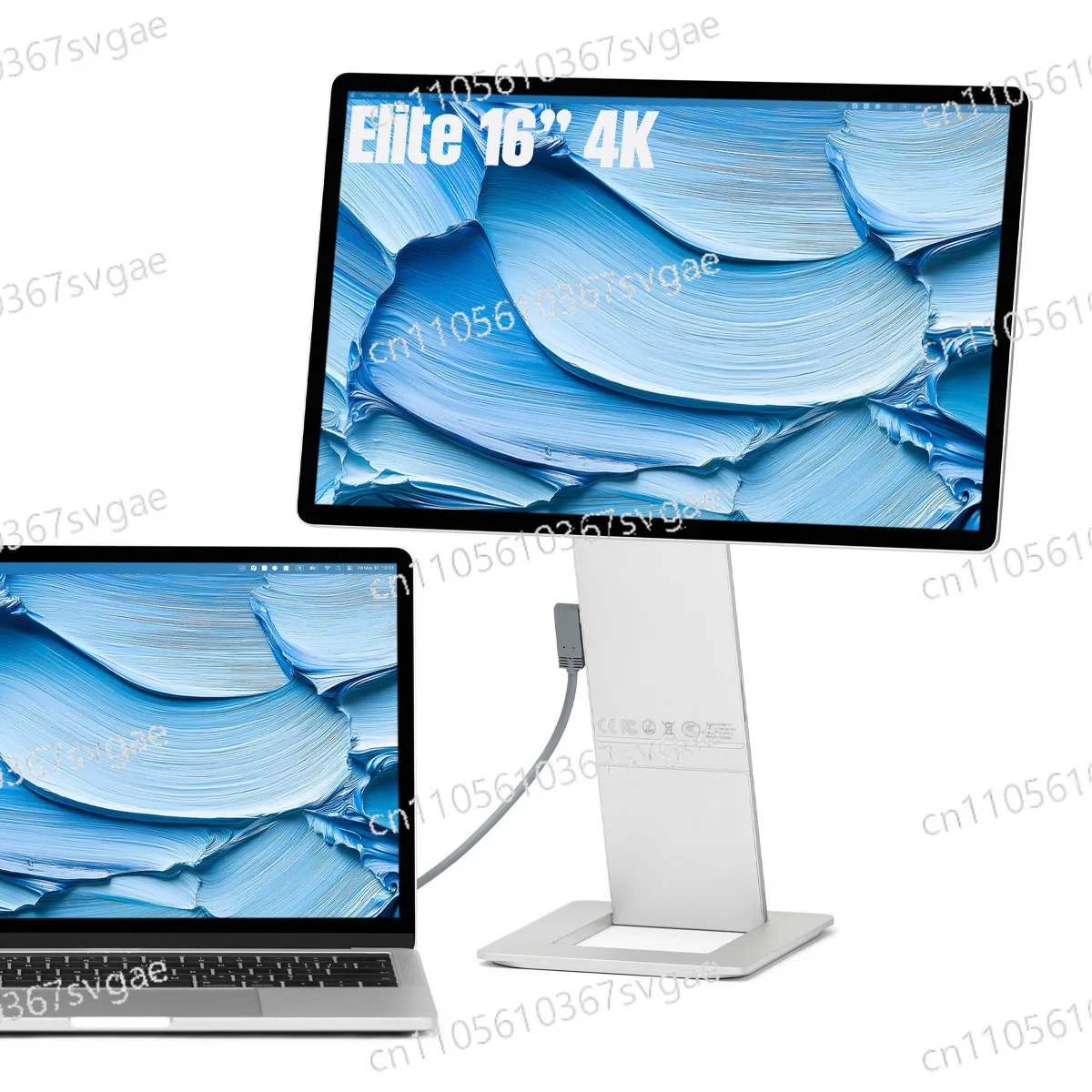 16-Inch 4K retina-level monitor with native soft backlight and no flash screen