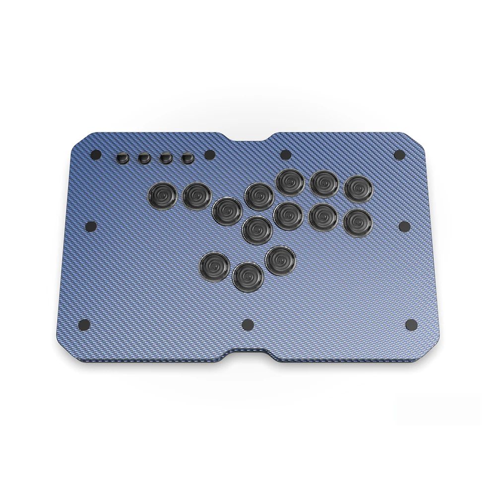 

Punk Workshop Углеродное волокно Mini HitBox SOCD Fighting Stick Controller Поддержка переключателя/ПК (Win11/10)