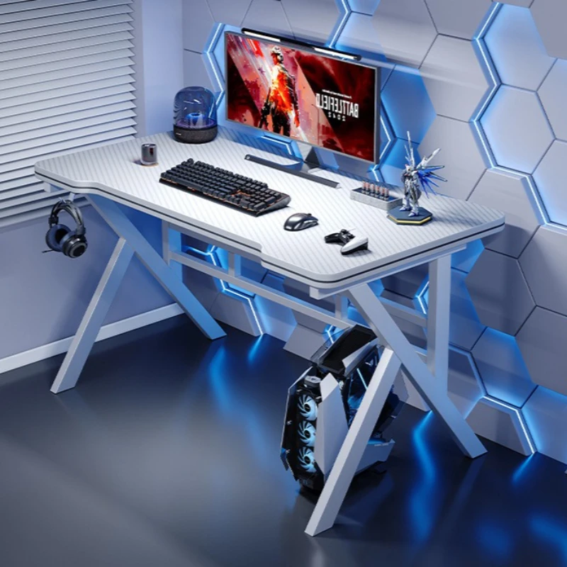 Multi-functional Computer Desk Home Carbon Fiber Textured Table Game Gaming Table Simple Work Study Desk