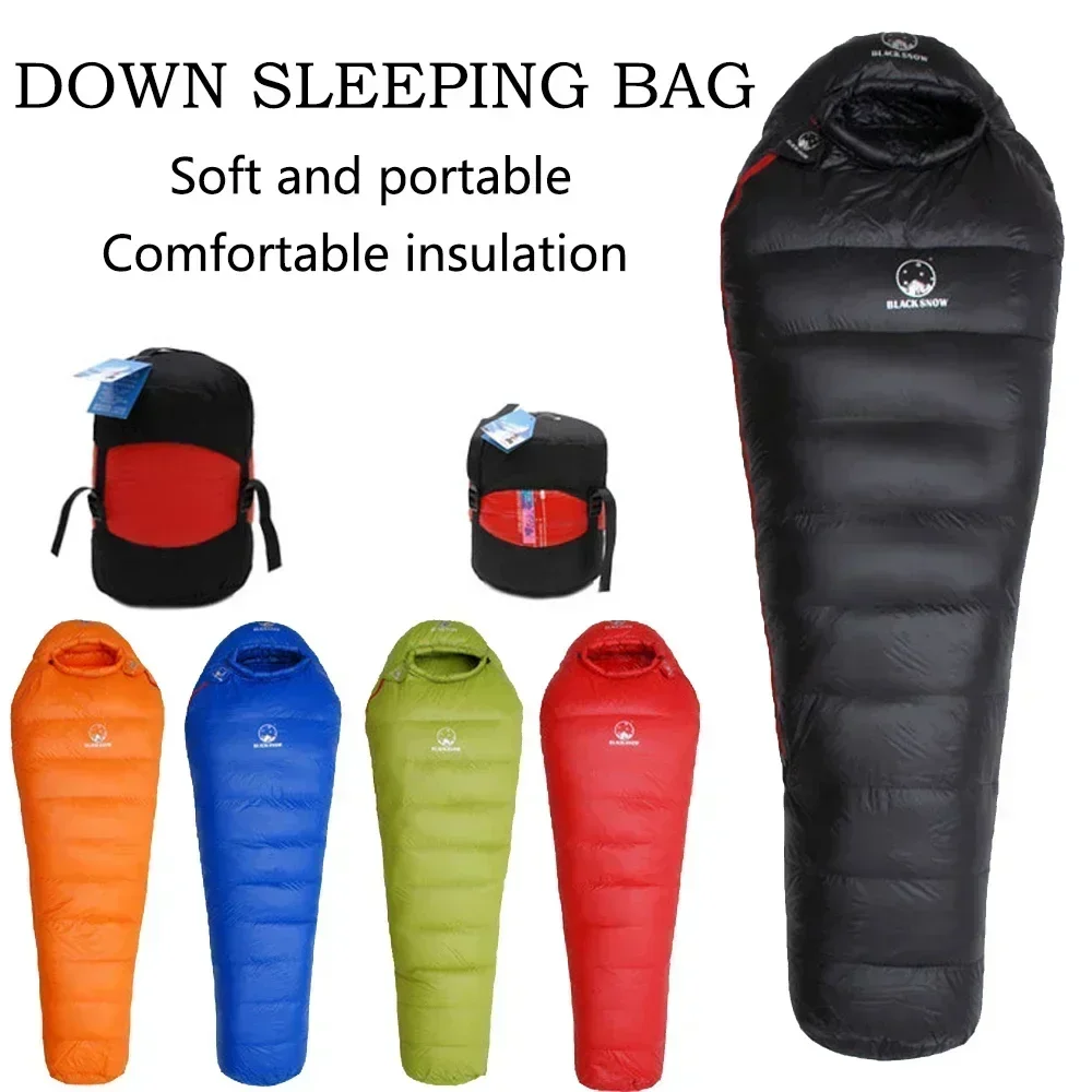 Imagem -06 - Inverno Ultraleve Bolsa de Dormir Pólo Ganso para Baixo Trekking Turismo e Acampamento Pacote ao ar Livre Montanhismo Suprimentos Base Equipamentos