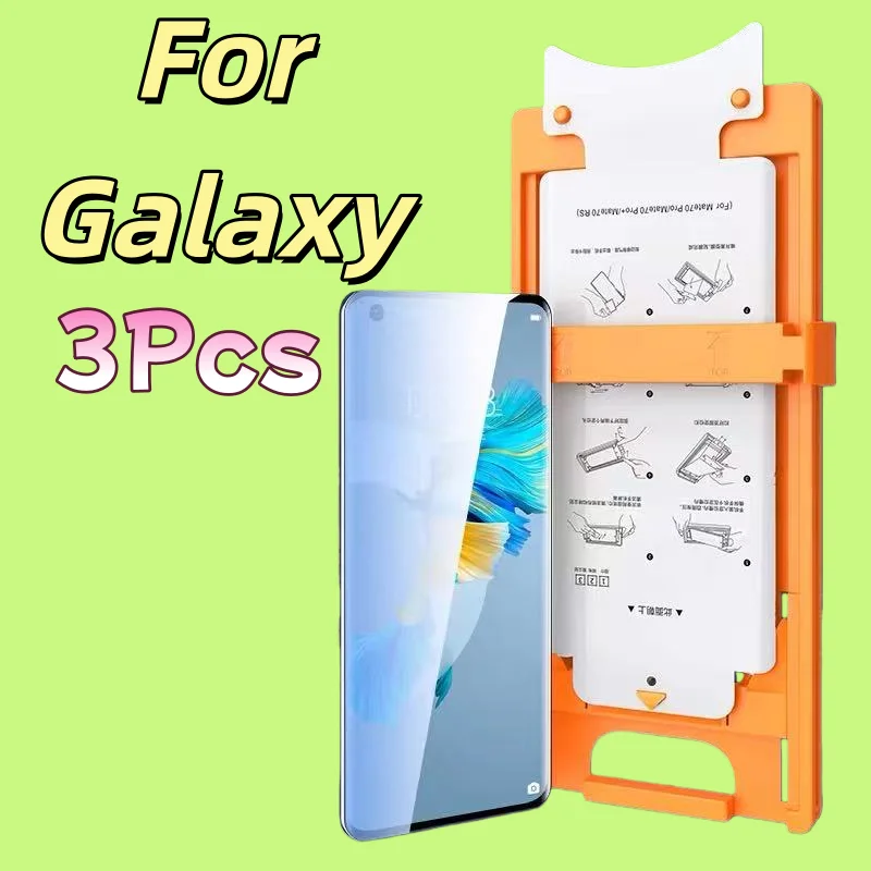 

3-Pack HD Clear Non-Tempered Glass Screen Protector for Galaxy S21/S22/S23/S24/S25 Ultra & Note 20 Ultra Series