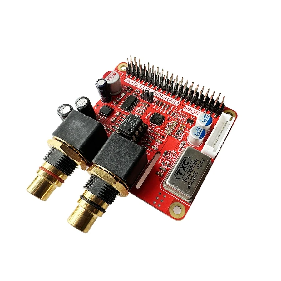 ES9018K2M Raspberry Pi Expansion Decode Board I2S DAC Digital Audio Sound Card 4580D OP AMP For Raspberry Pi 4B 3B 3B+ 2B+