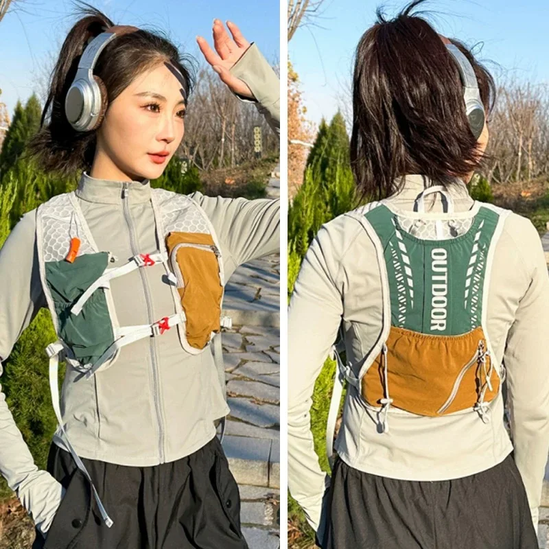 Chest Bag Handbags Men Crossbody Bag Sling Bag Men Off-road Running Backpack Outdoor Mountain Climbing Marathon Backpack