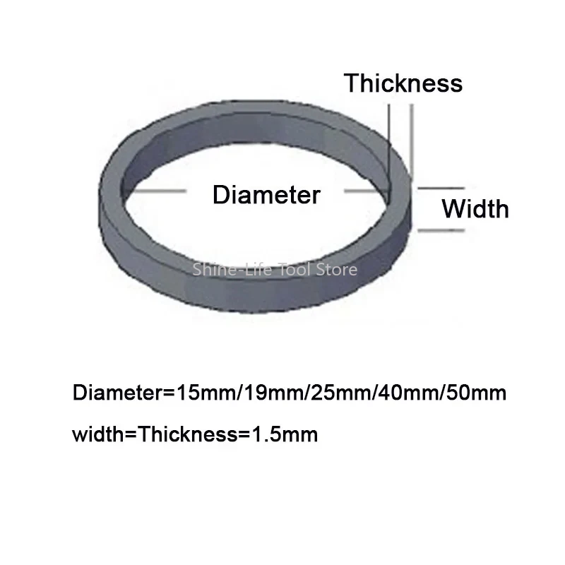 Thick 1.5mm Colorful Rubber Band Multi-color Durable Stretchable Rubber Bands Dia 15/19/25/40/50mm for Office School Supplies