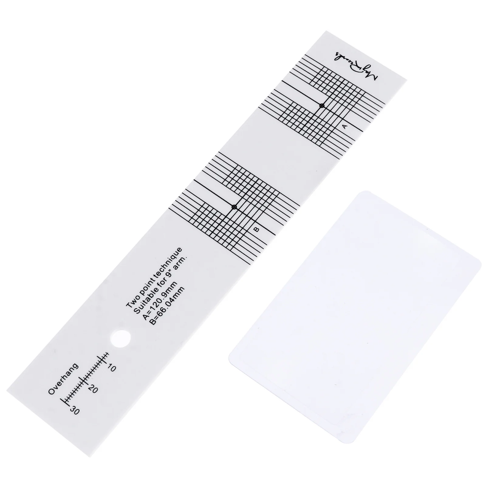 1 set 1 Set Acrylic Turntable Alignment Tool Durable Clear Scale Straight Reading Magnifying Glass Included Vinyl Phonograph