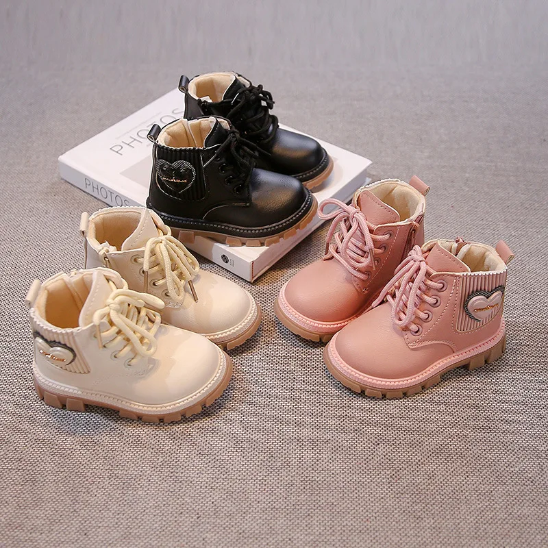 New Girl Shoe Autumn Fashion Girl Boots Versatile Trend Child Shoes Soft Sole Comfort Winter Boot Daily Princess Ankle Boots