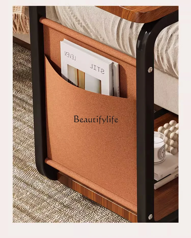 Small bedside table removable household bedroom storage cabinet