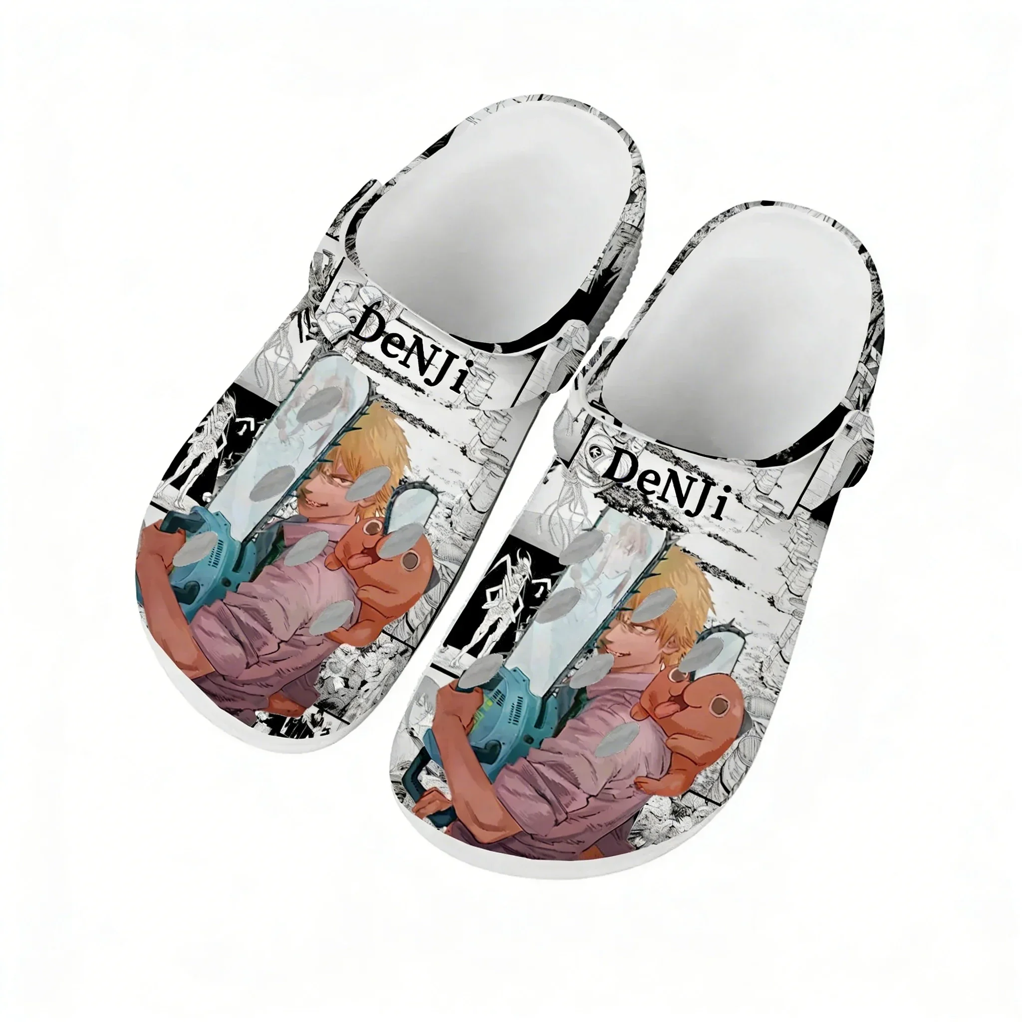 

C-Chainsaws M-Man Sandals Men Women Teenager Fashion Water Shoes Animation Garden Breathable Comfort Beach Custom Slippers