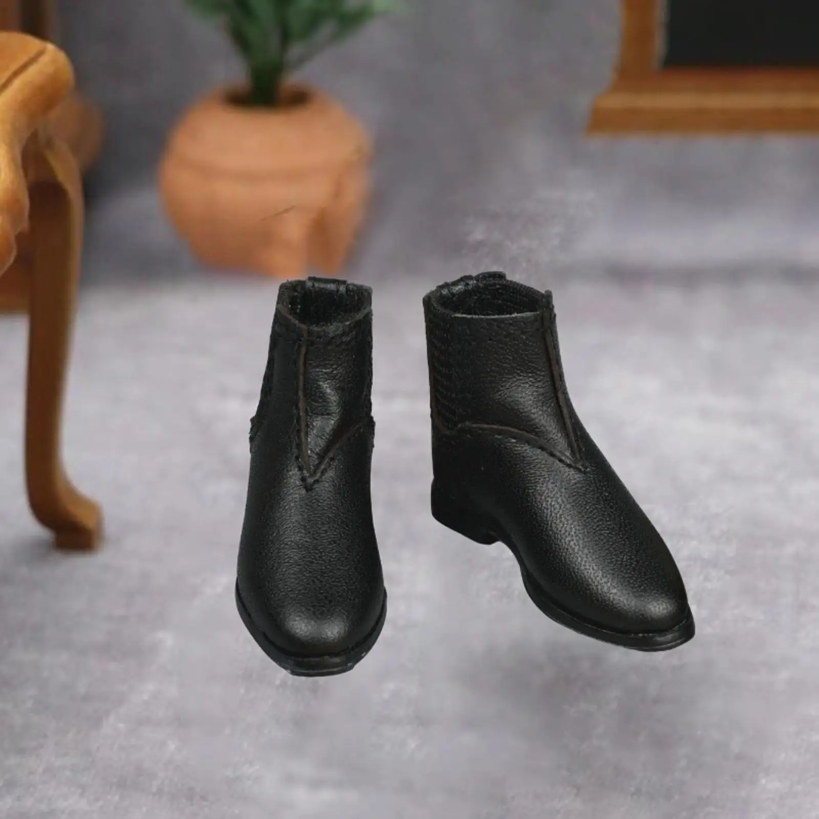 1/6 Scale Shoes Boots Accessories,Fashionable DIY Doll Dress up,Miniature Mini Model,Men Figures Boots for 12