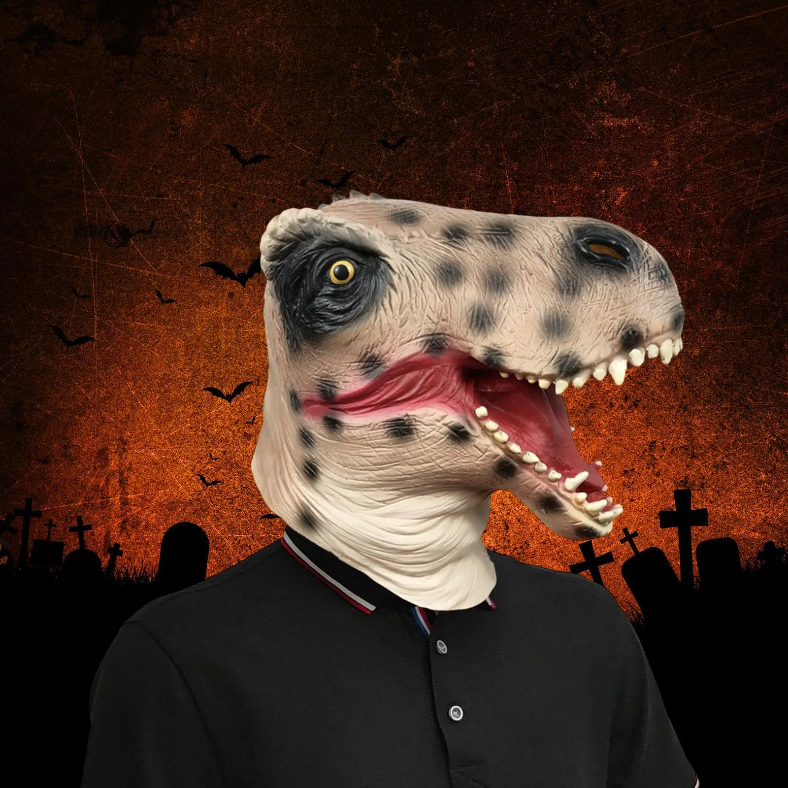 

Dinosaur Mask Comfortable Animal Mask for Birthday Carnival Stage Performance