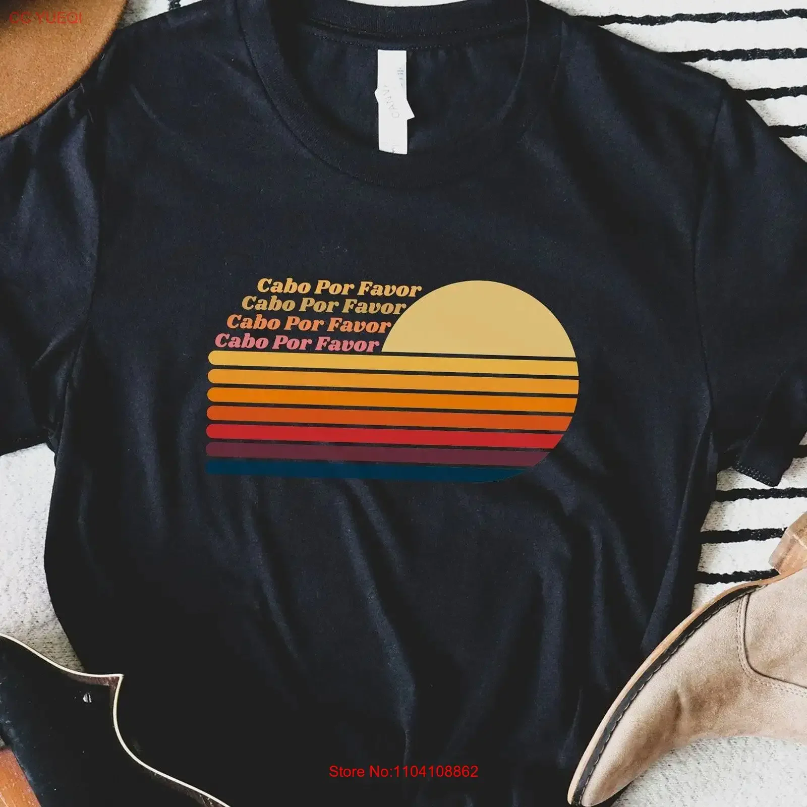 Camiseta Cabo T Shirt México Vacaciones Por Favor Retro Despedida de Soltera Viaje de Chicas San Lucas Road Vintage Lavado Gráfico Versátil Unisex