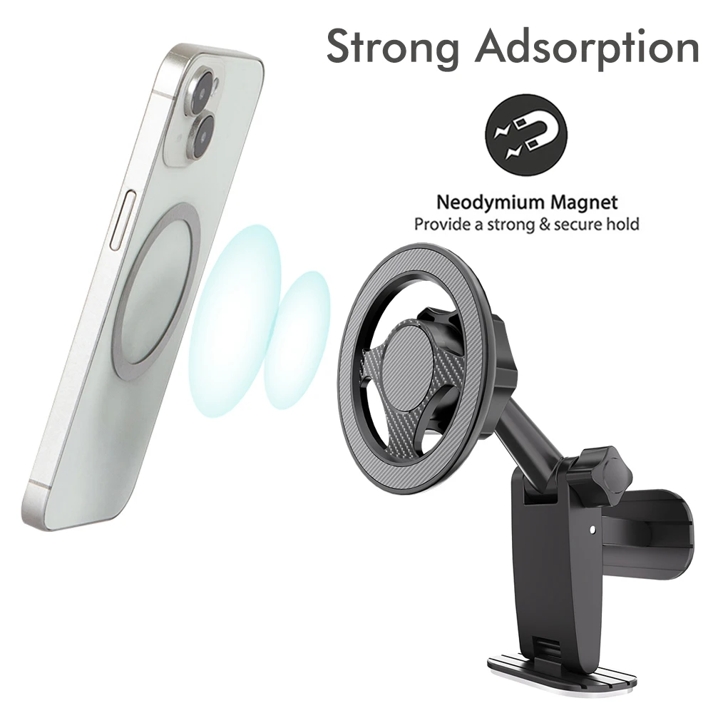 Mini Neodymium Magnet Mobile Phone Holder Suitable for Vehicle Dashboard /Desktop/Wall/Step Any Place,Any Scene