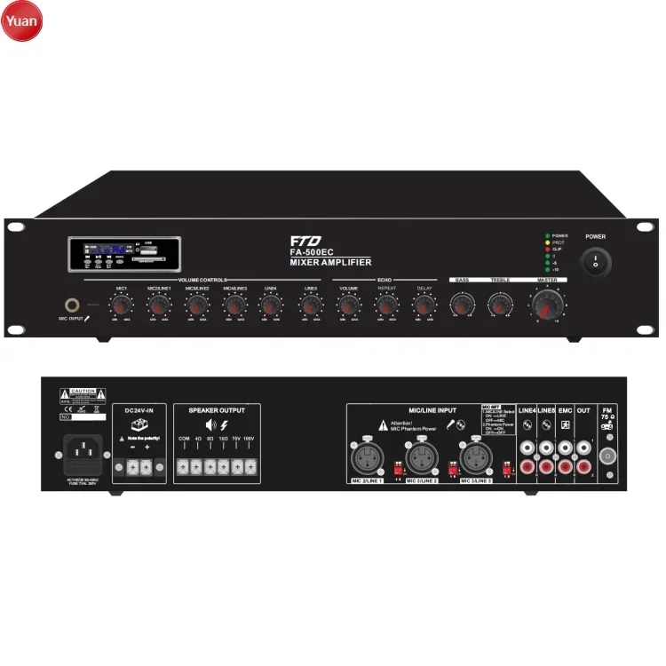 

240W Audio Power Mixer Amplifier Economy Mixer Amplifier With Blue Tooth And Echo