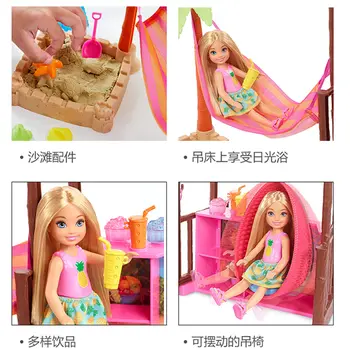 Bambola Barbie originale Little Kelly Beach Combination Princess, regalo giocattolo per ragazze, giocattoli di simulazione e hobby, accessori per bambole 10 best sales giocattoli Barbie - №2