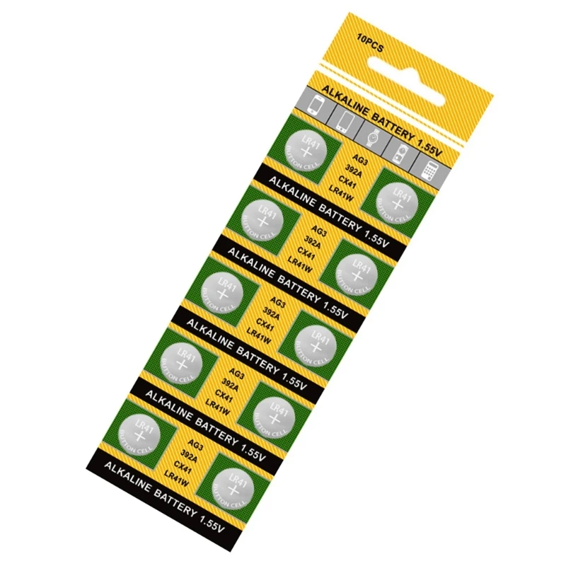Multipacks of 20/10 AG3 736 LR41 Watch Battery Alkaline Button Cell Batteries Button Batteries for Toy & Timepieces